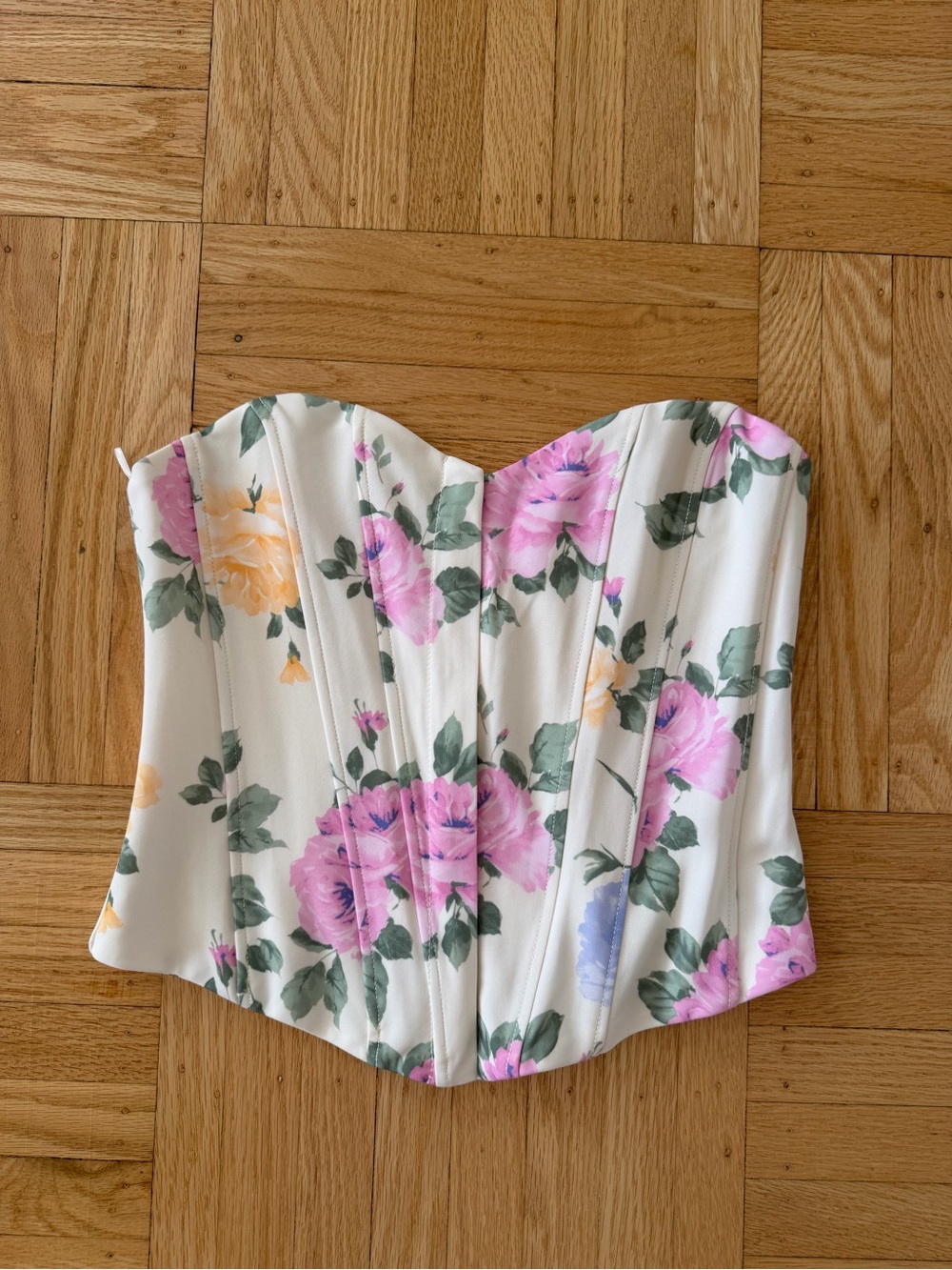 Zara floral corset top